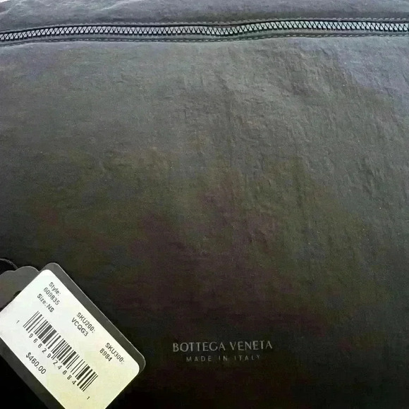 Bottega Veneta Light Paper Pouch Nylon Clutch Tasche. - Picture 4 of 9